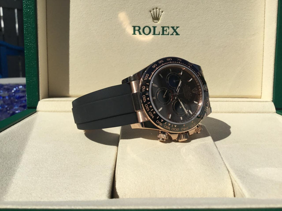 Rolex | Daytona | 126515LN | Rose gold | 40 mm | Rubber | Brown | Automatic