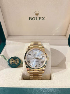 Rolex | Day-Date | 228238 | Yellow gold | 40 mm | Yellow gold | Silver | Automatic