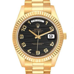 Rolex | Day-Date | 218238 | Yellow gold | 41 mm | Yellow gold | Black | Automatic