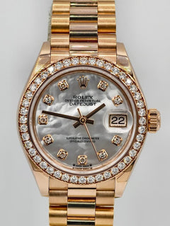 Rolex | Datejust | 279135RBR | Rose gold | 28 mm | Rose gold | Mother of pearl | Automatic
