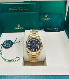 Rolex | Day-Date | 128238 | Yellow gold | 36 x 43 mm | Yellow gold | Grey | Automatic