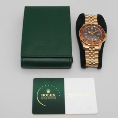 Rolex | GMT-Master | 1675 | Yellow gold | 40 mm | Steel | Brown | Automatic