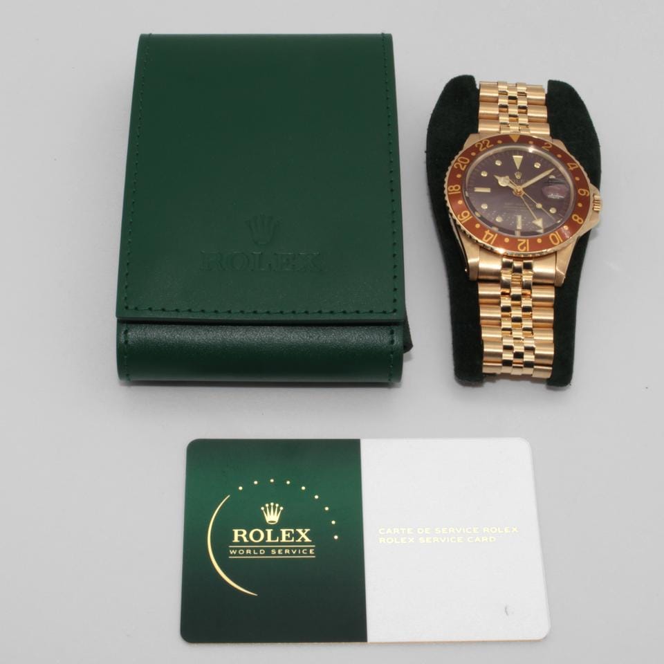 Rolex | GMT-Master | 1675 | Yellow gold | 40 mm | Steel | Brown | Automatic