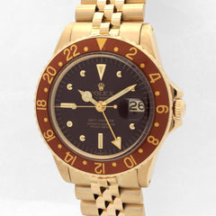 Rolex | GMT-Master | 1675 | Yellow gold | 40 mm | Steel | Brown | Automatic