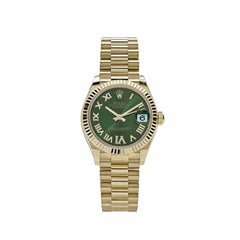 Rolex | Datejust | 278278 | Yellow gold | 31 mm | Yellow gold | Green | Automatic