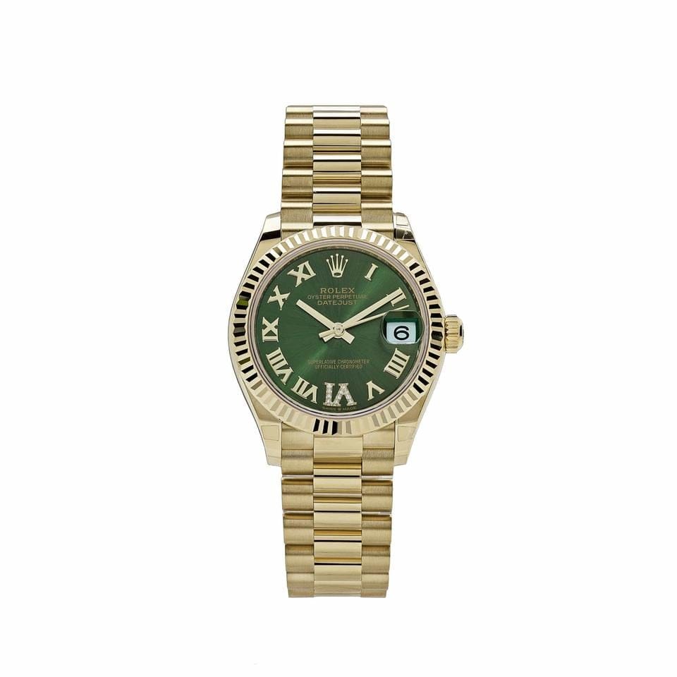 Rolex | Datejust | 278278 | Yellow gold | 31 mm | Yellow gold | Green | Automatic