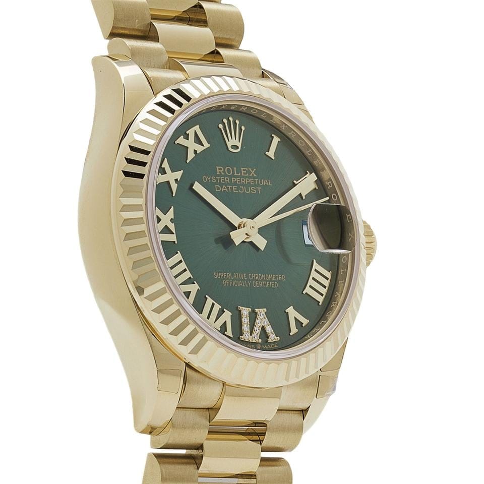 Rolex | Datejust | 278278 | Yellow gold | 31 mm | Yellow gold | Green | Automatic