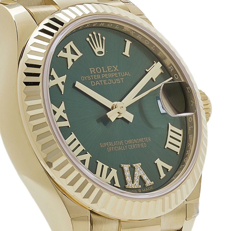Rolex | Datejust | 278278 | Yellow gold | 31 mm | Yellow gold | Green | Automatic