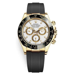 Rolex | Daytona | 116518 | Yellow gold | 40 mm | Rubber | White | Automatic