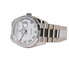 Rolex | Day-Date | 128239 | White gold | 36 x 43 mm | White gold | White | Automatic