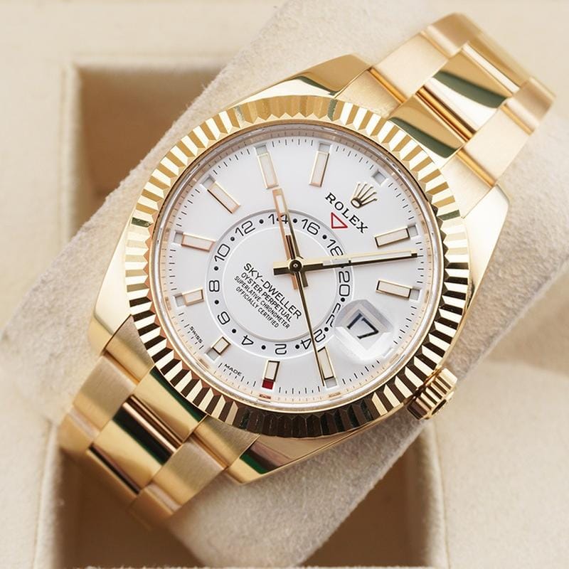 Rolex | Sky-Dweller | 326938 | Yellow gold | 42 mm | Yellow gold | White | Automatic