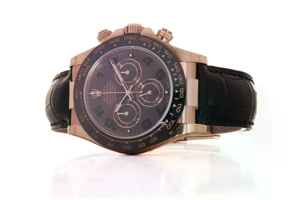 Rolex | Daytona | 116515LN | Rose gold | 40 mm | Crocodile skin | Automatic