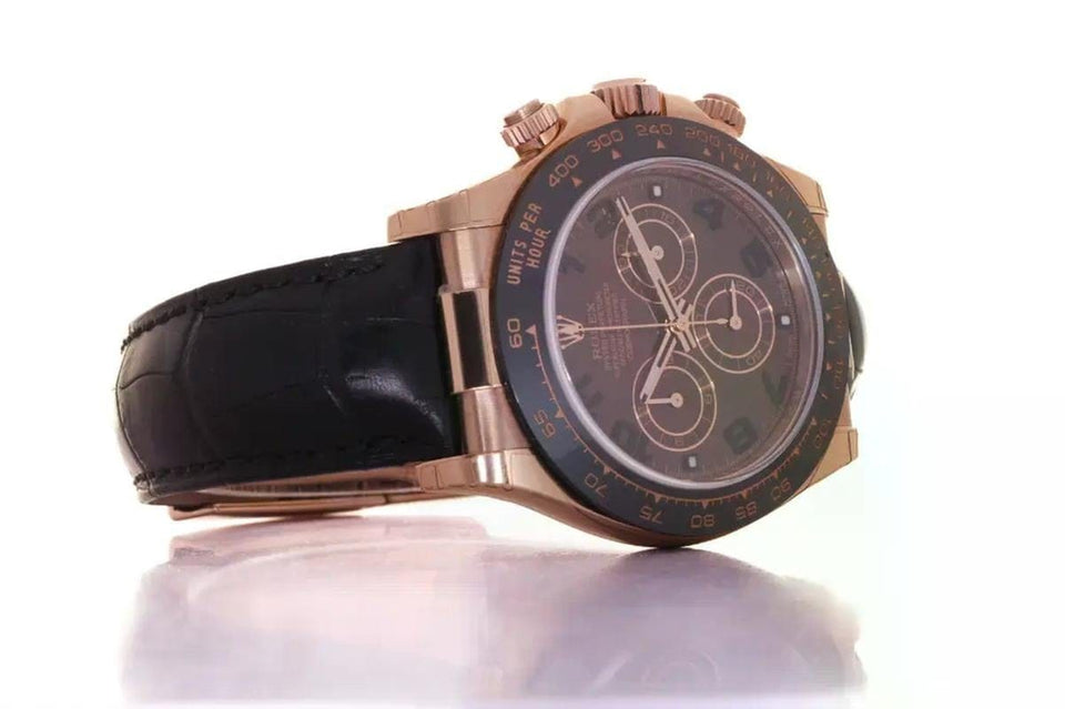 Rolex | Daytona | 116515LN | Rose gold | 40 mm | Crocodile skin | Automatic