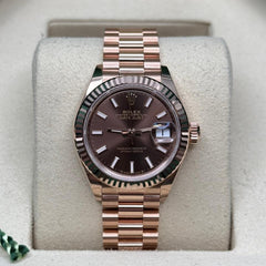 Rolex | Datejust | 279175 | Rose gold | 28 mm | Rose gold | Brown | Automatic