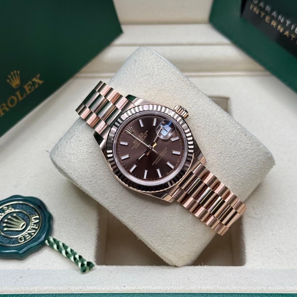 Rolex | Datejust | 279175 | Rose gold | 28 mm | Rose gold | Brown | Automatic
