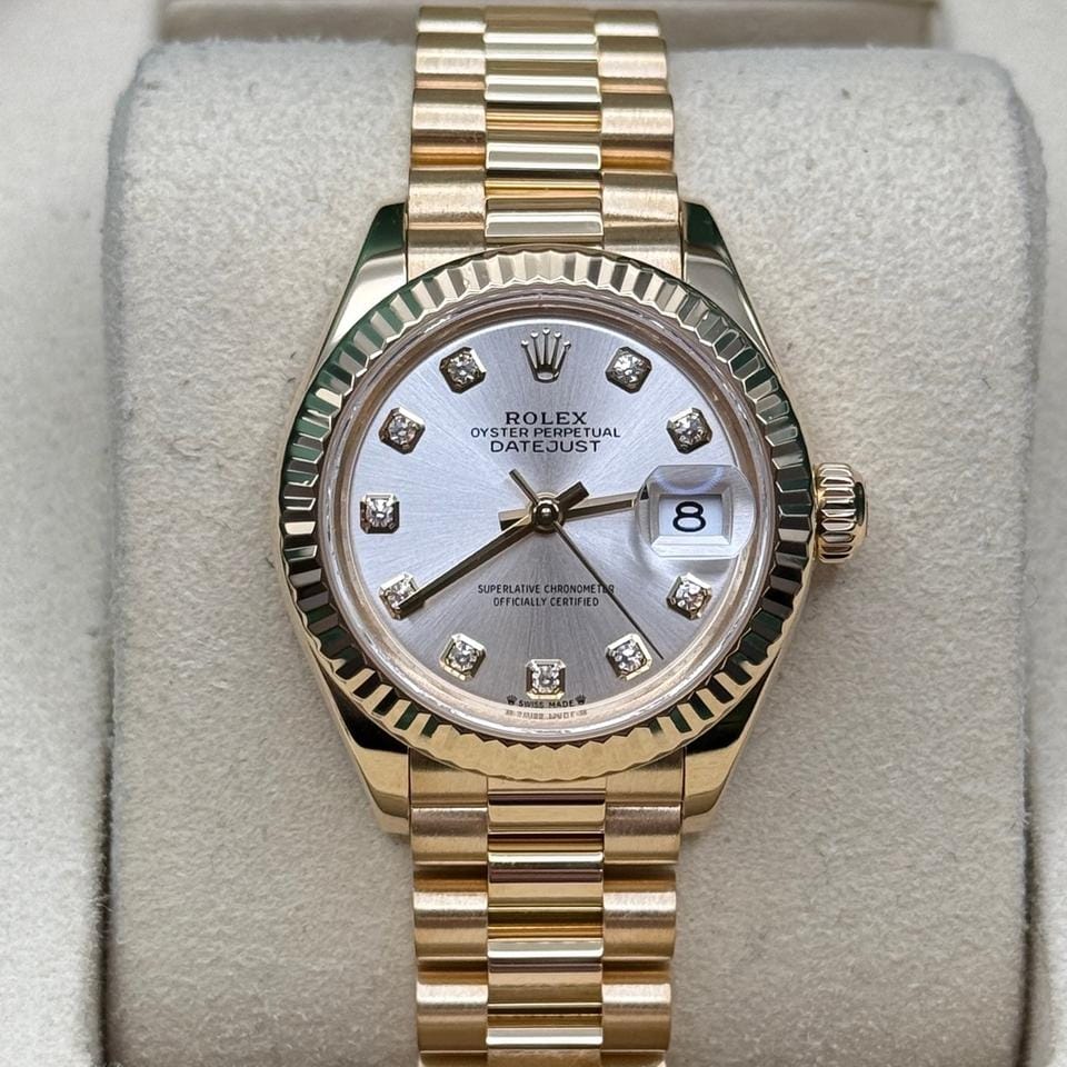 Rolex | Datejust | 279178 | Yellow gold | 28 mm | Yellow gold | Silver | Automatic