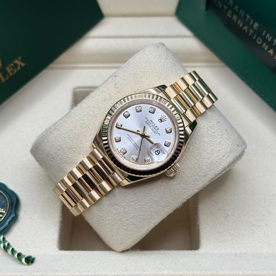 Rolex | Datejust | 279178 | Yellow gold | 28 mm | Yellow gold | Silver | Automatic