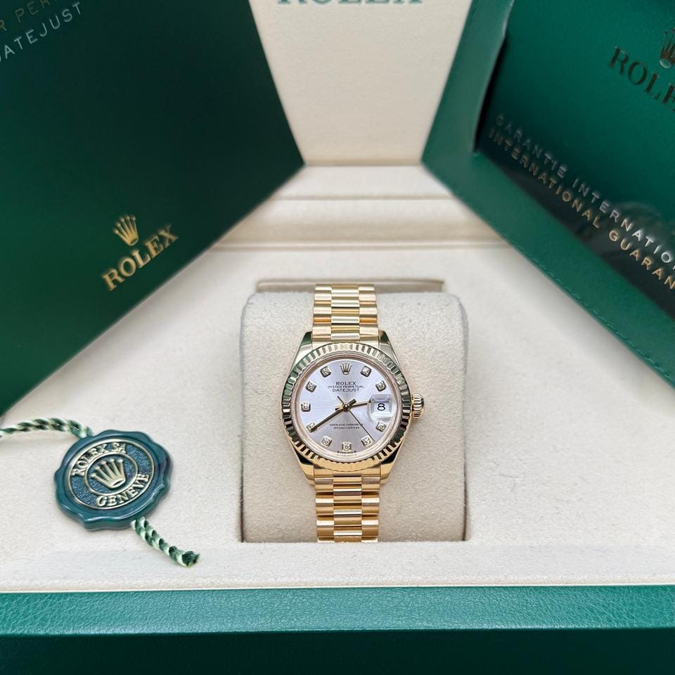Rolex | Datejust | 279178 | Yellow gold | 28 mm | Yellow gold | Silver | Automatic