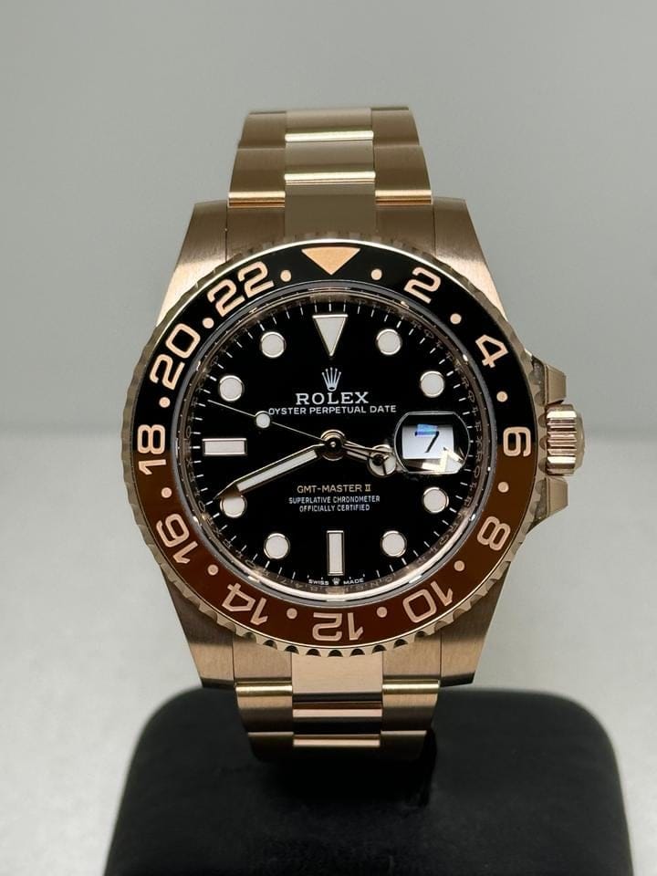Rolex | GMT-Master II | 126715CHNR | Rose gold | Rose gold | Black | Automatic