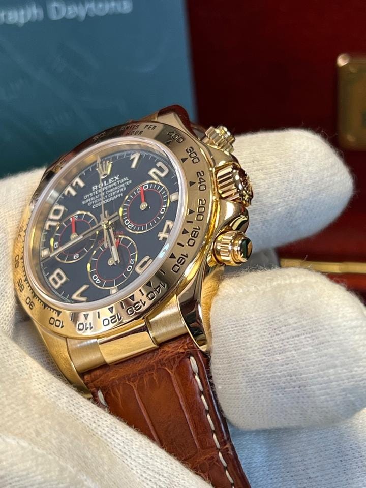 Rolex | Daytona | 116518 | Yellow gold | 40 mm | Blue | Automatic