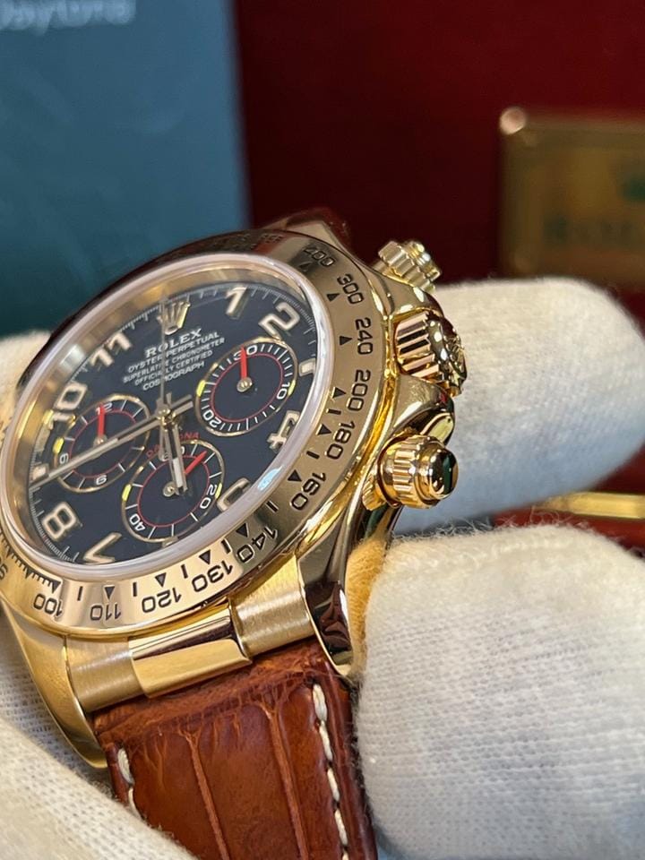 Rolex | Daytona | 116518 | Yellow gold | 40 mm | Blue | Automatic