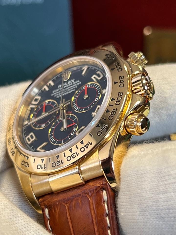Rolex | Daytona | 116518 | Yellow gold | 40 mm | Blue | Automatic