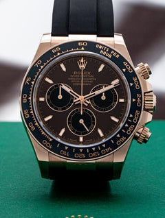 Rolex | Daytona | 126515LN | Rose gold | 40 mm | Rubber | Silver | Automatic