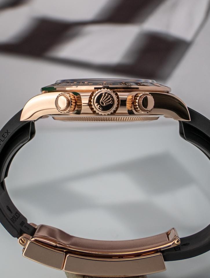 Rolex | Daytona | 126515LN | Rose gold | 40 mm | Rubber | Silver | Automatic