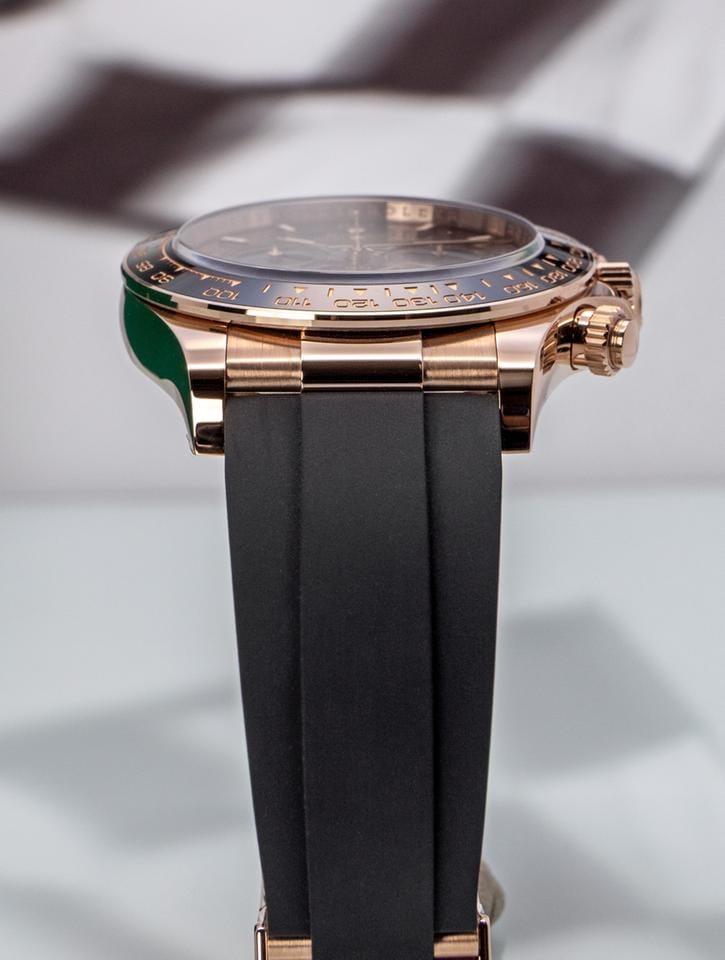 Rolex | Daytona | 126515LN | Rose gold | 40 mm | Rubber | Silver | Automatic
