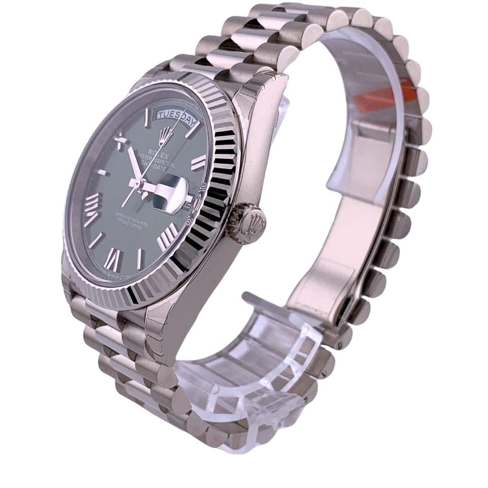 Rolex | Day-Date | 228239-0007 | White gold | 40 mm | White gold | Blue | Automatic