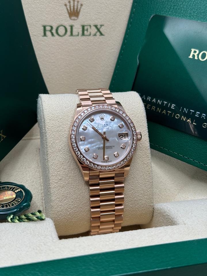 Rolex | Datejust | 278285RBR | Rose gold | 31 mm | Rose gold | Mother of pearl | Automatic