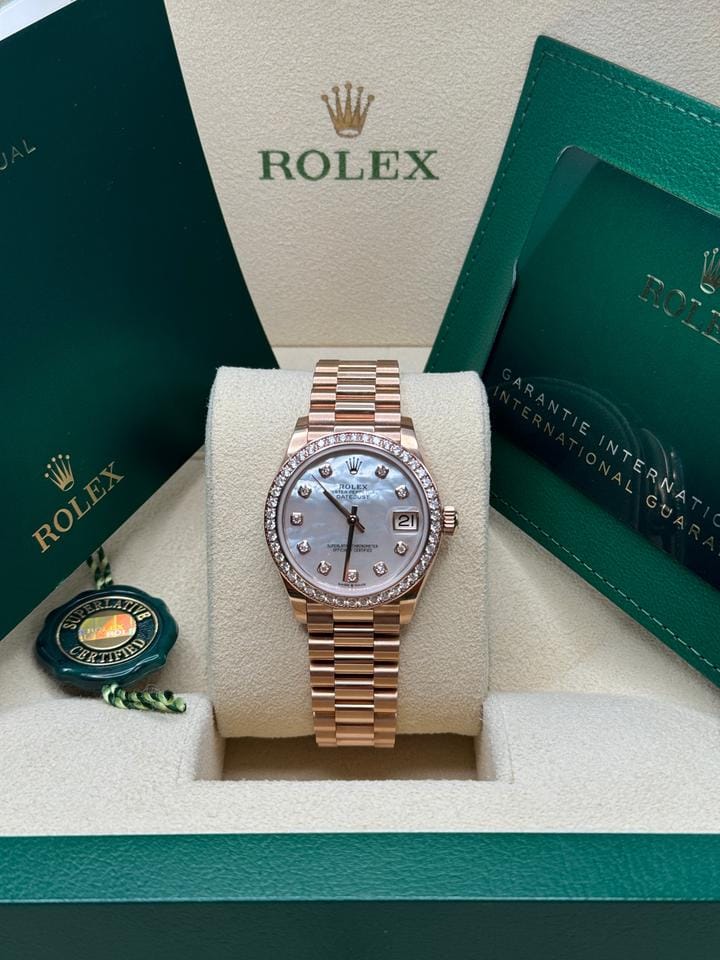 Rolex | Datejust | 278285RBR | Rose gold | 31 mm | Rose gold | Mother of pearl | Automatic