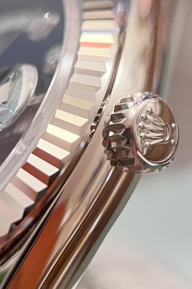 Rolex | Day-Date | 128239 | White gold | 36 mm | White gold | Blue | Automatic