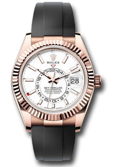 Rolex | Sky-Dweller | 336235 | Rose gold | Rubber | White | Automatic
