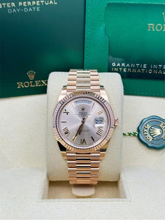 Rolex | Day-Date | 228235 | Rose gold | 40 mm | Rose gold | Bronze | Automatic