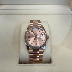 Rolex | Day-Date | 128235 | Red gold | 36 x 43 mm | Rose gold | Pink | Automatic