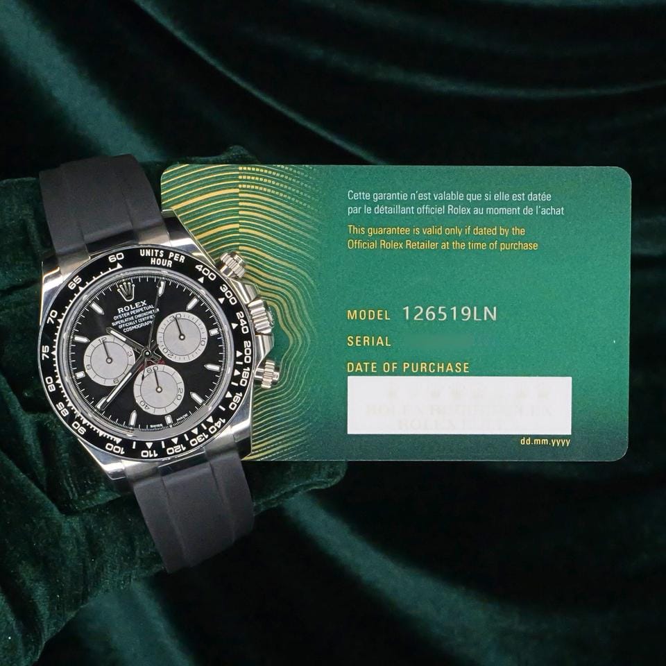 Rolex | Daytona | 126519LN-0002 | White gold | 40 mm | Rubber | Black | Automatic