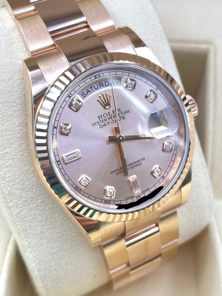 Rolex | Day-Date | 118235 | Rose gold | 36 mm | Rose gold | Gold | Automatic