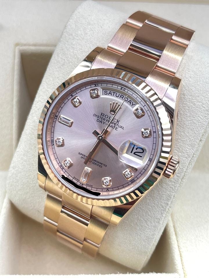 Rolex | Day-Date | 118235 | Rose gold | 36 mm | Rose gold | Gold | Automatic