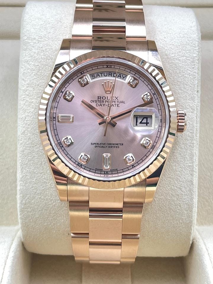 Rolex | Day-Date | 118235 | Rose gold | 36 mm | Rose gold | Gold | Automatic