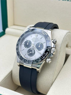 Rolex | Daytona | 126519LN | White gold | 40 mm | Rubber | Silver | Automatic
