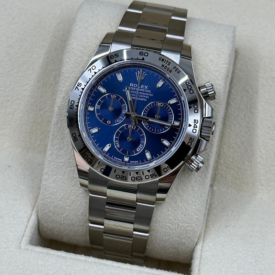 Rolex | Daytona | 116509 blue | White gold | 40 mm | White gold | Blue | Automatic