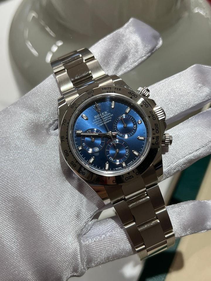 Rolex | Daytona | 116509 blue | White gold | 40 mm | White gold | Blue | Automatic