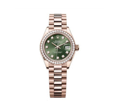 Rolex | Datejust | 279135RBR | Rose gold | 28 mm | Rose gold | Green | Automatic