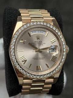 Rolex | Day-Date | 228345RBR | Rose gold | 40 x 48 mm | Rose gold | Champagne | Automatic