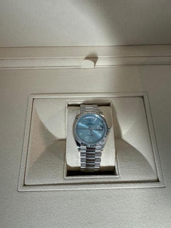 Rolex | Day-Date | 128236 | Platinum | 36 mm | Platinum | Turquoise | Automatic
