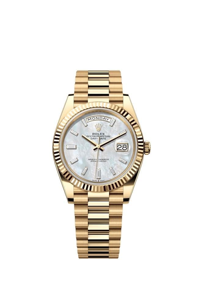 Rolex | Day-Date | 228238 | Yellow gold | 40 mm | Yellow gold | Mother of pearl | Automatic