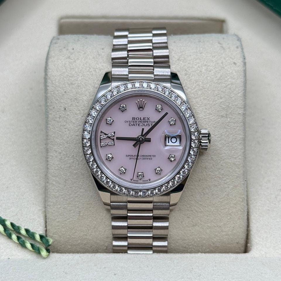 Rolex | Datejust | 279139RBR | White gold | 28 mm | White gold | Pink | Automatic