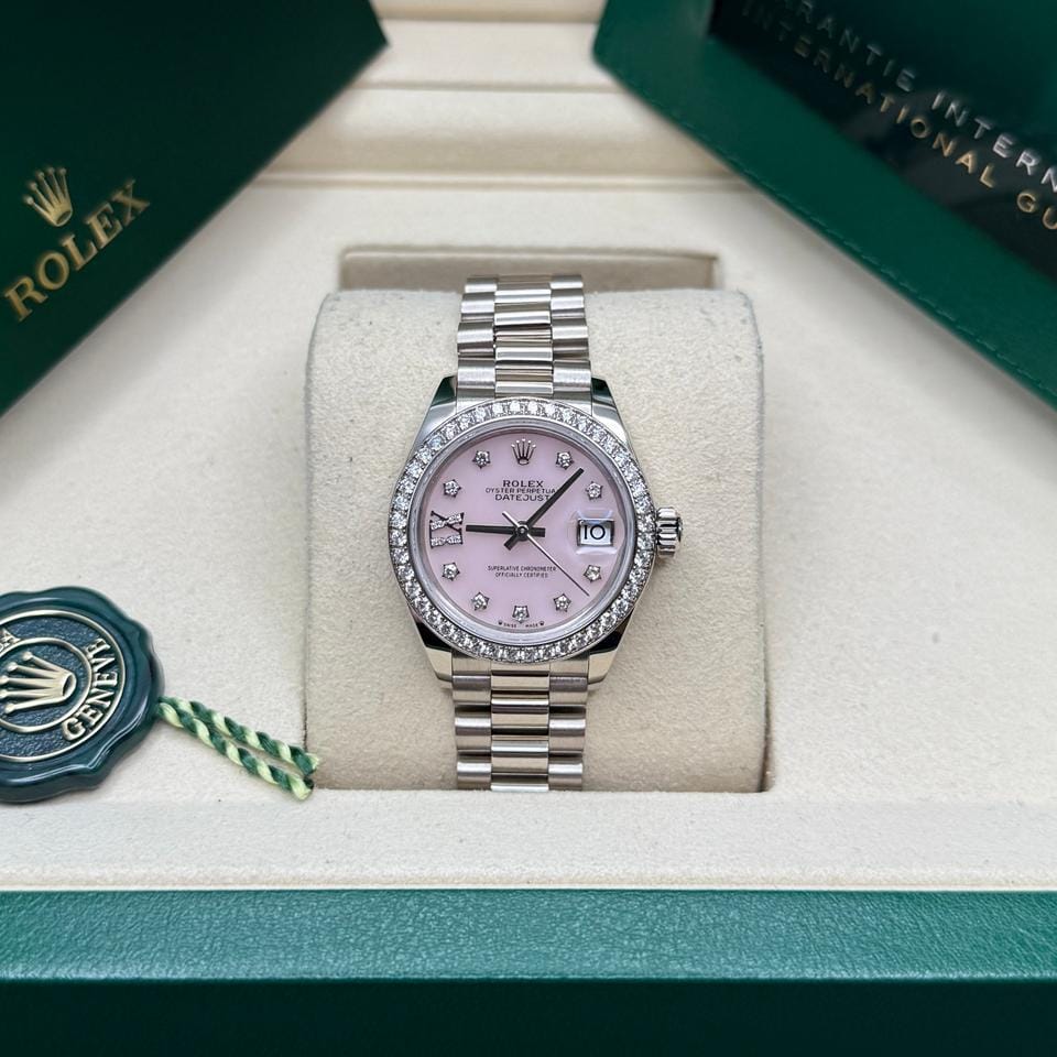 Rolex | Datejust | 279139RBR | White gold | 28 mm | White gold | Pink | Automatic