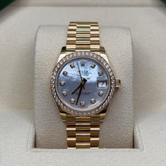 Rolex | Datejust | 278288RBR | Yellow gold | 31 mm | Yellow gold | Mother of pearl | Automatic